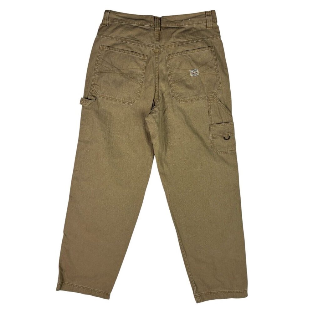 Vintage Y2K Old Navy Carpenter Pants Men’s 34 x 32 Tan Workwear baggy loose wide